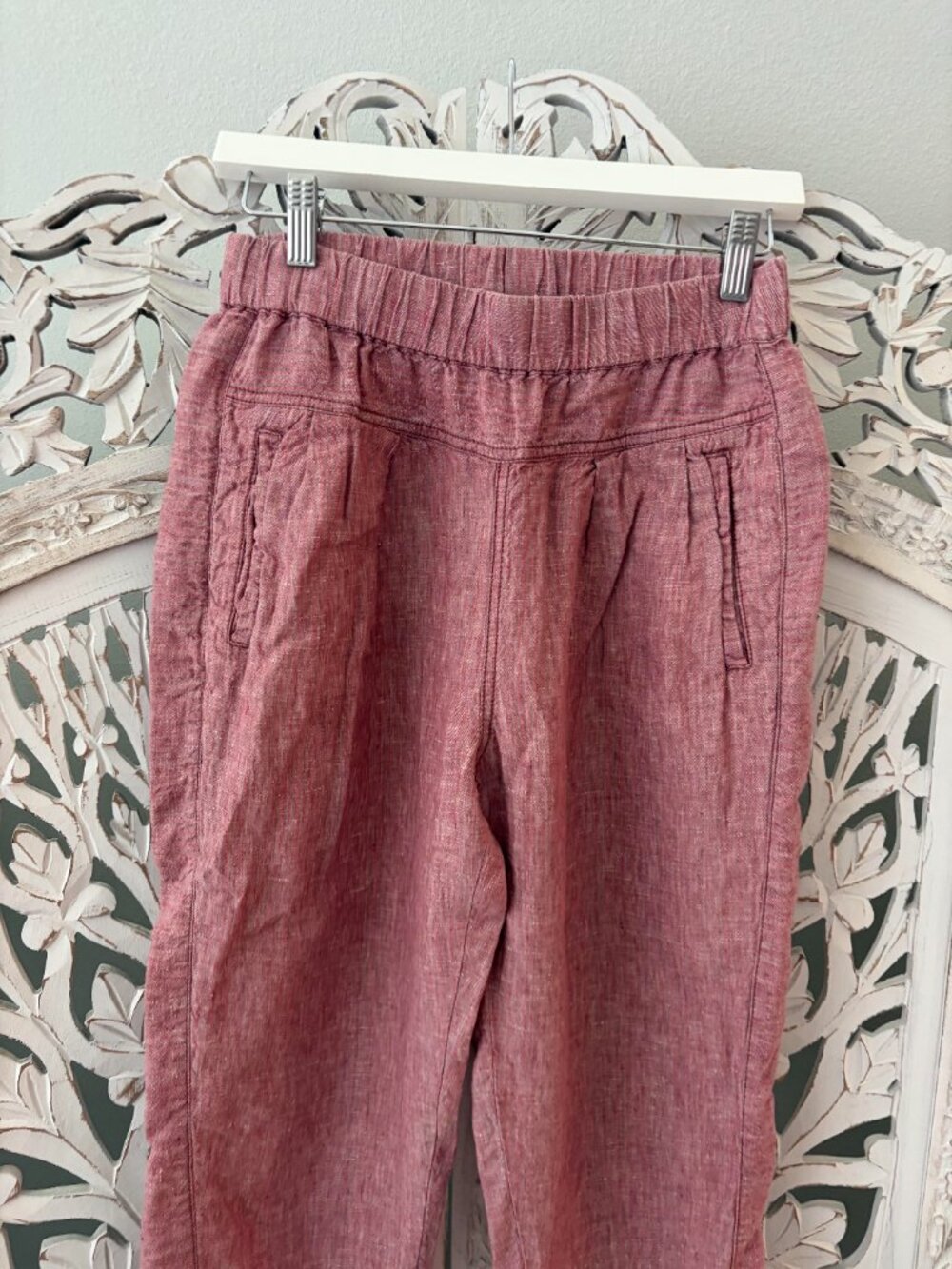 Hei Hei for Anthropologie Linen Crop Pants Size XS